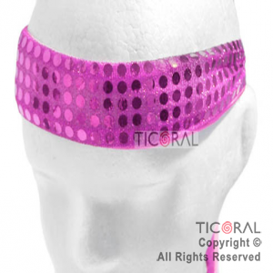 VINCHA FUCSIA LENTEJUELAS HS3011-4 x 3